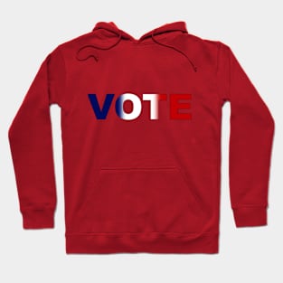 Vote Red White and Blue Soft Gradient Blend Hoodie